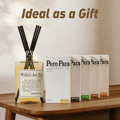 Luxury Hotel Scent Reed Diffuser Rifill 400ml (13.53oz) with 6 Reed Sticks | English Pear & Freesia Scent | Home, Bathroom & Office Decor | Long-Lasting Room Freshener | Premium Gift Set