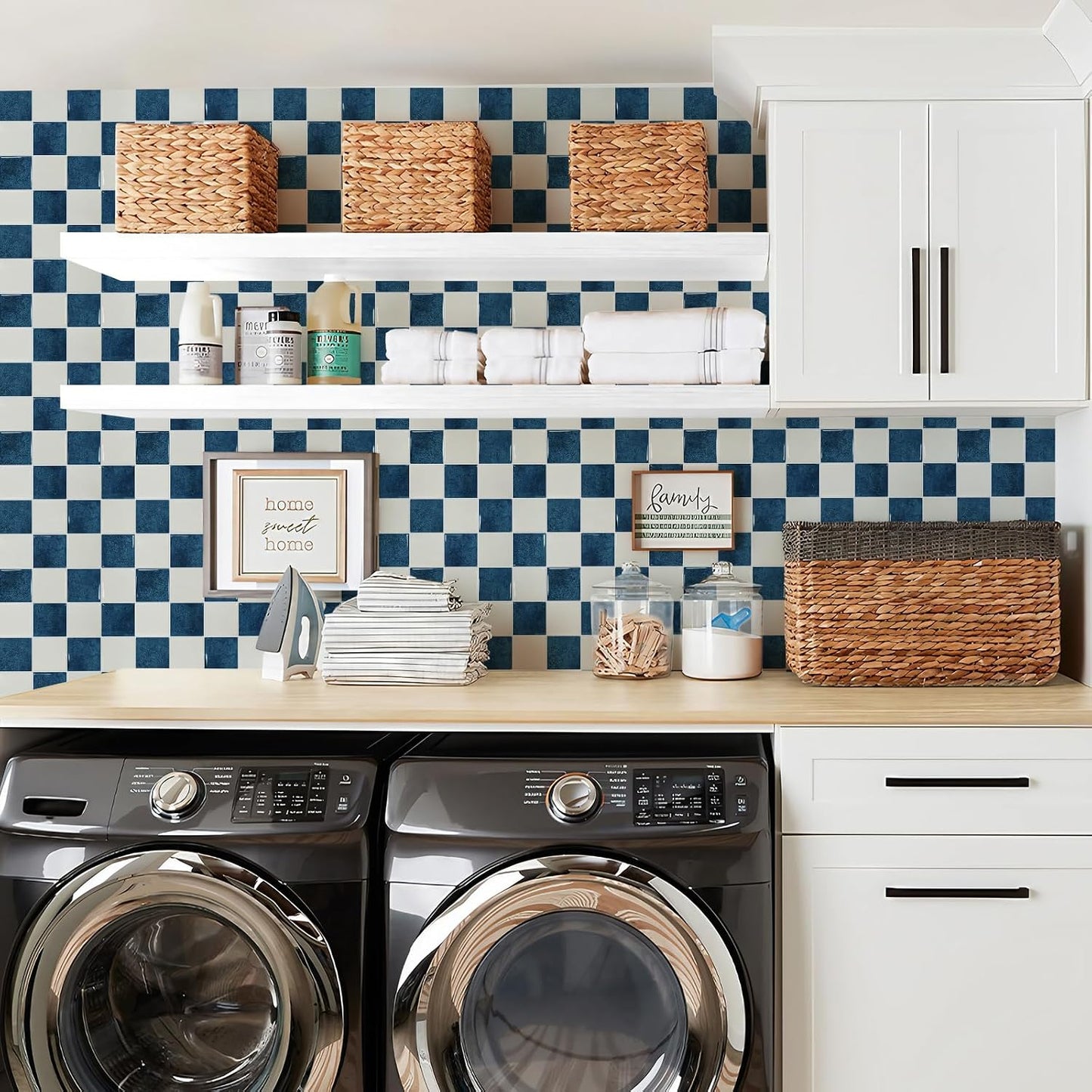 STICKGOO 10 Sheets Peel and Stick Backsplash - 9" x 9" 4D Adhesive Peel and Stick Tile Backsplash for Kitchen&Bathroom