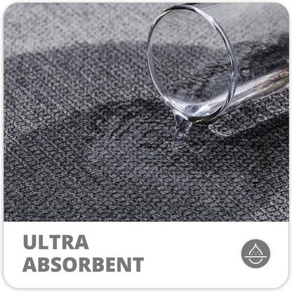 Bath Mat,Ultra Thin Bathroom Rugs,Rubber Bath Mats for Bathroom,No Slip Bath Rugs,Quick Dry,Machine Washable,Low Pile,Absorbent,Shower Outside,Sink,Home Decor Accessories.Grey,1'5"x2'3"(17x27Inch)