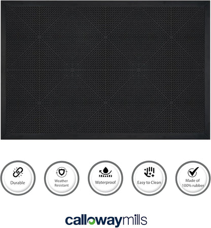 Calloway Mills Diamond Ridge Scraper Mat (24" x 36")