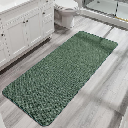 Bath Mat,Ultra Thin Bathroom Rugs,Rubber Bath Mats for Bathroom,No Slip Bath Rugs,Quick Dry,Machine Washable,Low Pile,Absorbent,Shower Outside,Sink,Home Decor Accessories.Grey,1'5"x2'3"(17x27Inch)