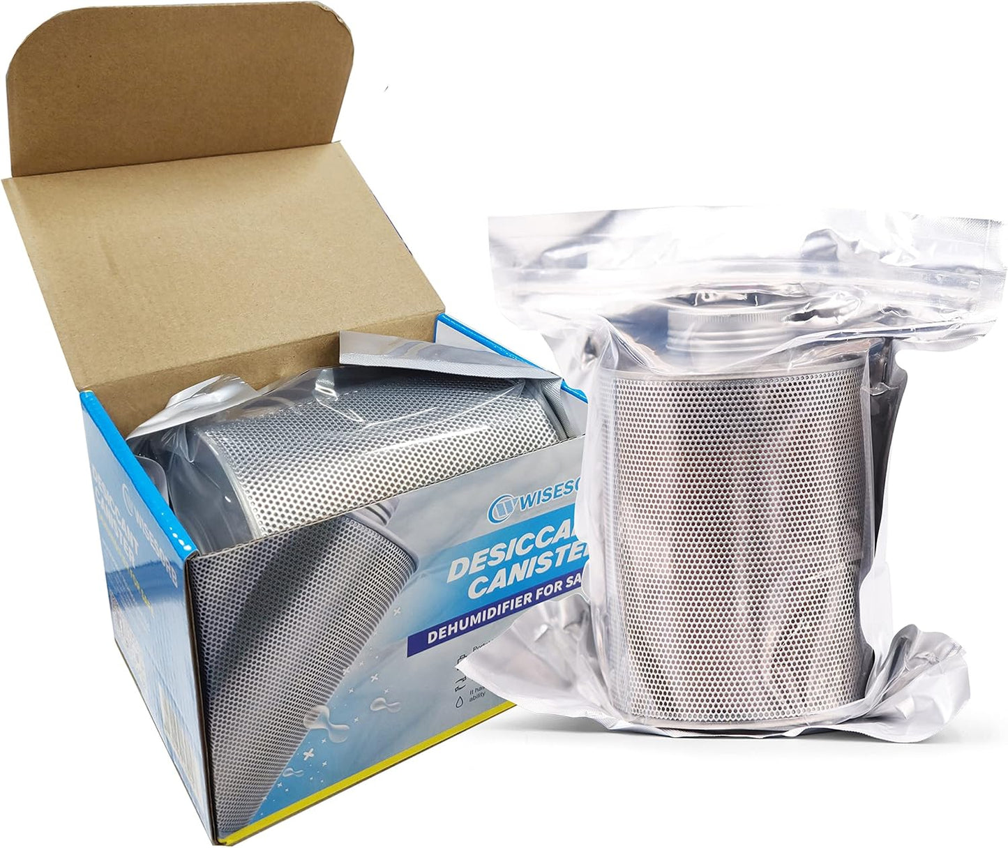 Wisesorb 800 Gram Gun Safe Dehumidifier, 2 Pack of 1.77 LBS Rechargeable Dehumidifier Blue to Pink Silica Gel Desiccant Moisture Absorbers, Dehumidifiers for Room, Bedroom, Safe, Closet, Bathroom, Car