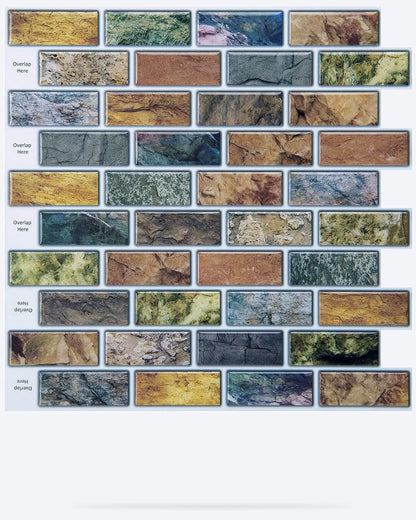 Art3d 10-Sheet Kitchen Backsplash Tiles Peel and Stick, Self Adhesive Wall Tile Sticker for Kitchen Island Bathroom Laundry Room RV Renter 12" x 12" - Jade Green
