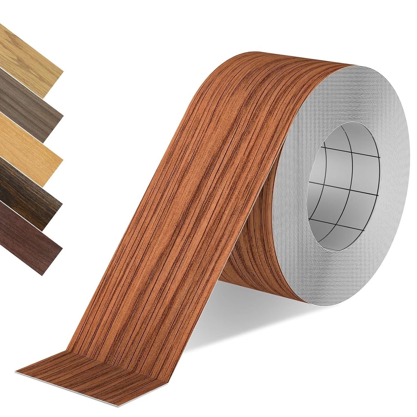 Wood Grain Repair Tape, 2.4 inch X 15ft Self Adhesive Natural Walnut Grain Repair Patch for Tables, Chairs, Baseboards, Doors, Windows, Floors, Handicraft DIY.