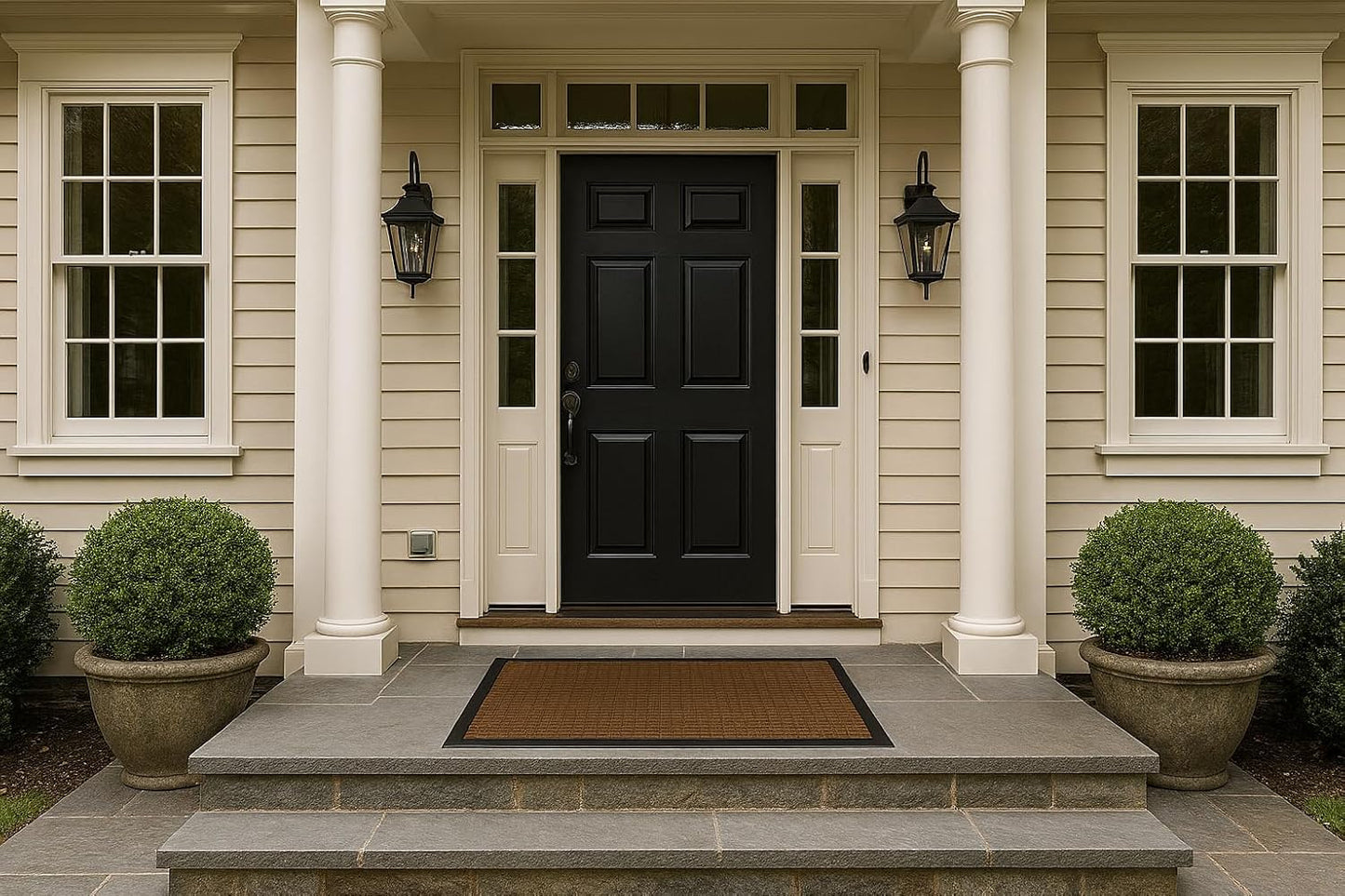 Guardian WaterGuard Indoor/Outdoor Wiper Scraper Floor Mat, Rubber/Nylon, 3'x4', Grey