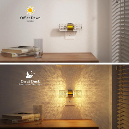 JandCase Motion Sensor Night Light, Night Lights Plug into Wall,3000K Soft White 0-100 LM Dimmable LED Night Light, Motion Activated Nightlight for Bathroom Hallway Decor
