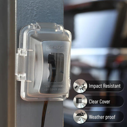 Bates- Weatherproof Electrical Outlet Cover, 1-Gang Outdoor Plug Cover | For Protection Against Rain Dust & Outdoor Use