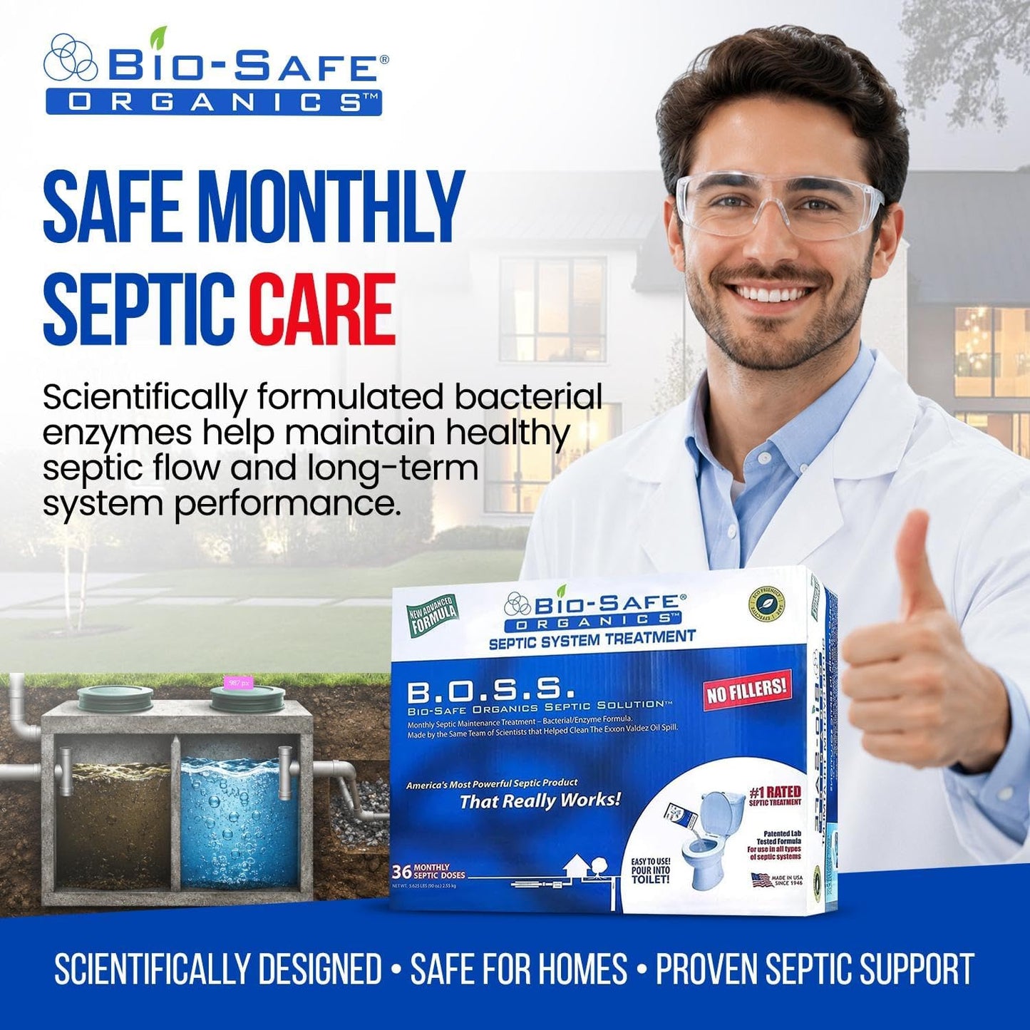 DrainFix & Septic Restorer – 32 oz Enzyme Septic Tank Treatment & Drainfield Restoration – Organic Drain Cleaner for Sewer Lines, RV & Home Plumbing – Safe for Pipes & Septic Systems