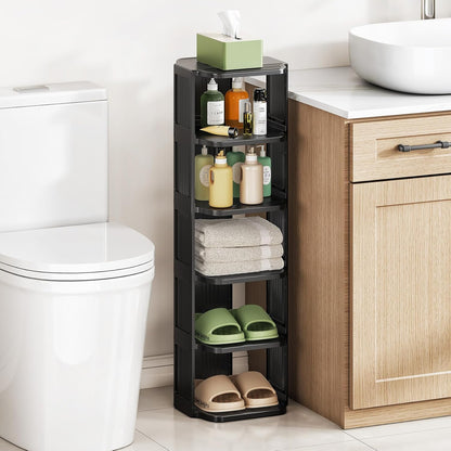 Kitstorack 8-Tier Vertical Plastic Shoe Rack, Freestanding Stackable Storage Organizer for Small Closets and Tight Spaces