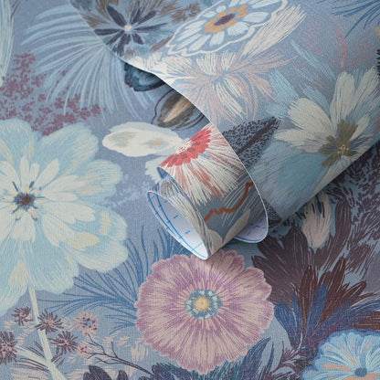 Ismoon Peel and Stick Wallpaper Floral Vintage Stick on Wall Paper Beige French Textured Contact Paper for Cabinet Removable Self Adhesive Wallpaper Vinyl Roll Shelf Deco, 17.3x78.7in