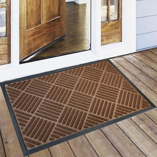 DM23 Heavy Duty Front Door Mats Non Slip Rubber Backing Entrance Mat Shoes Scraper Welcome Mat