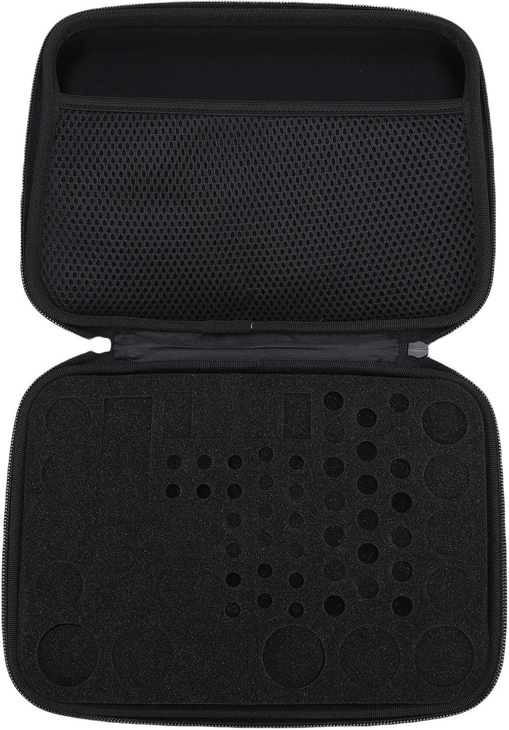 VBESTLIFE Hard Battery Organizer Storage Box, Carrying Case Bag Holder Holds 63 Batteries AA AAA C D 3V 9V, for Battery Tester and Accessories