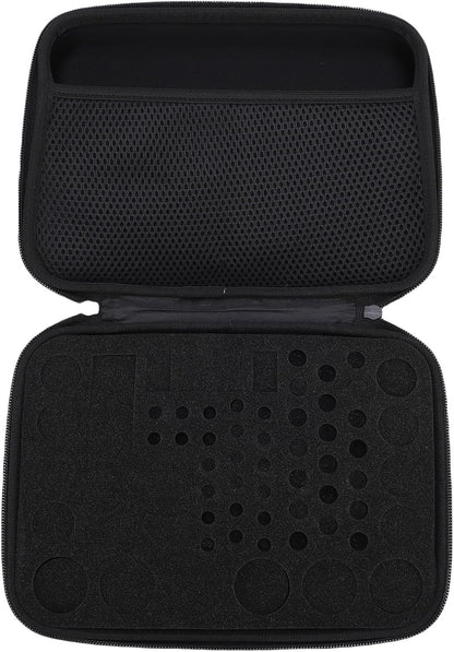 VBESTLIFE Hard Battery Organizer Storage Box, Carrying Case Bag Holder Holds 63 Batteries AA AAA C D 3V 9V, for Battery Tester and Accessories