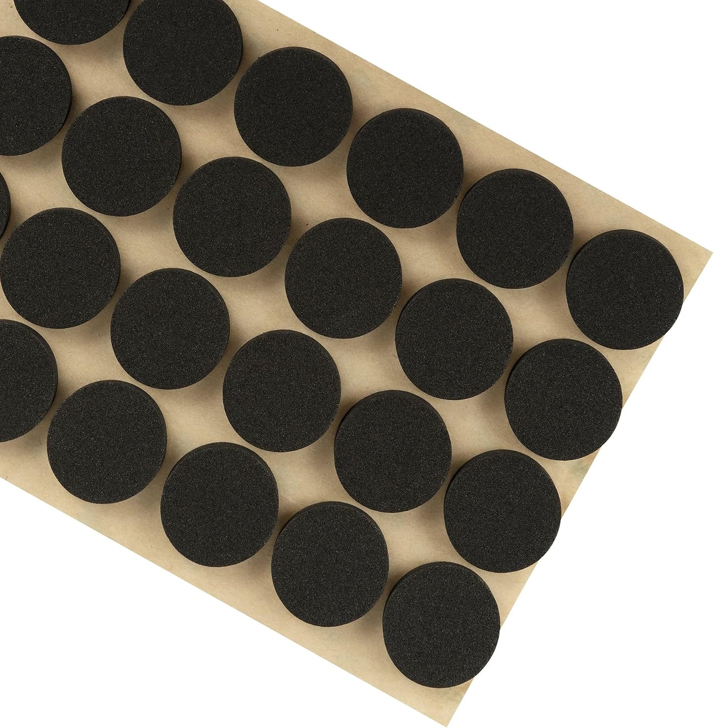 Furniture Felt Pads 3/4" (19mm) Diameter Round 3M Self Adhesive Protects Furniture and Floors Against Bumps and Scratches 140 Pack - Black
