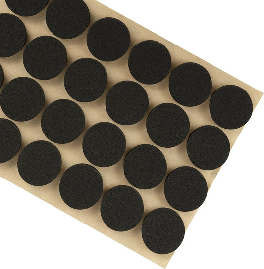 Furniture Felt Pads 3/4" (19mm) Diameter Round 3M Self Adhesive Protects Furniture and Floors Against Bumps and Scratches 140 Pack - Black