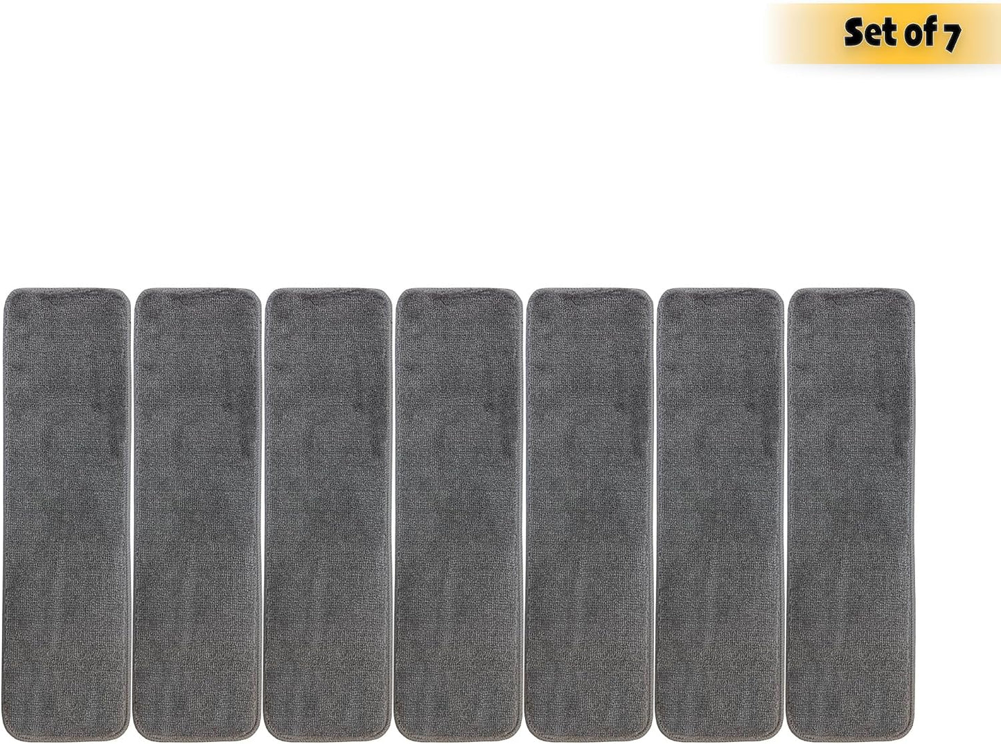 Comfy Collection Stair Tread Treads Indoor Skid Slip Resistant Carpet Stair Tread Treads Machine Washable 8 ½ inch x 30 inch (1 Piece, Beige)