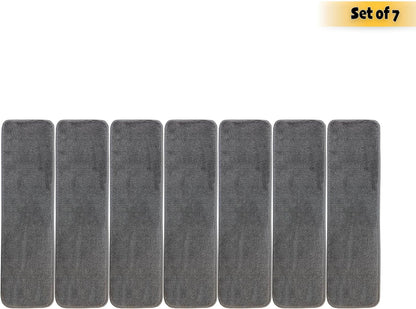 Comfy Collection Stair Tread Treads Indoor Skid Slip Resistant Carpet Stair Tread Treads Machine Washable 8 ½ inch x 30 inch (1 Piece, Beige)