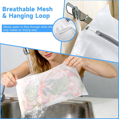 GOGOODA 2 Pack Extra Large Mesh Laundry Bag 43 x 35 in – XXXXL Washing Bag | Jumbo for Bedding, Blankets, Clothes, Pet Items, Travel & Storage – Washer Protector Bag for Washing Machine