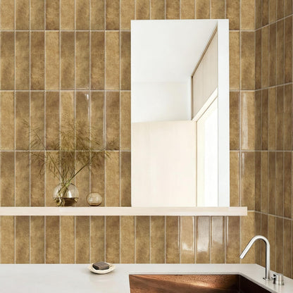 Alwayspon 10 Sheets 12x12inch Beige 3D Vinyl Backsplash Tiles, Self-Adhesive Peel and Stick Wall Tile Stickers Stick on Subway Tiles for Kitchen Bathroom Wall