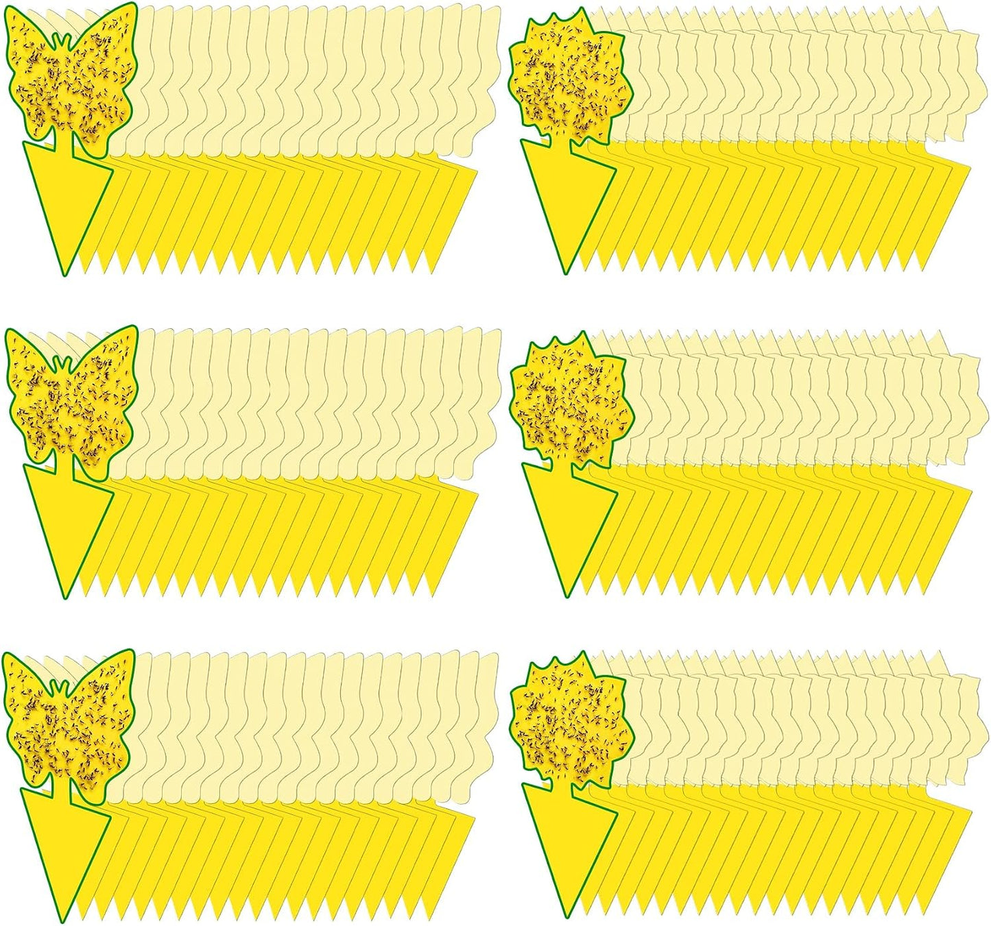 40 Pack Fungus Gnat Traps for House Indoor Yellow Sticky Traps for Gnats Sticky Traps for Plants, Dual-Sided Fungus Gnat Sticky Traps Fruit Fly Traps for Indoors