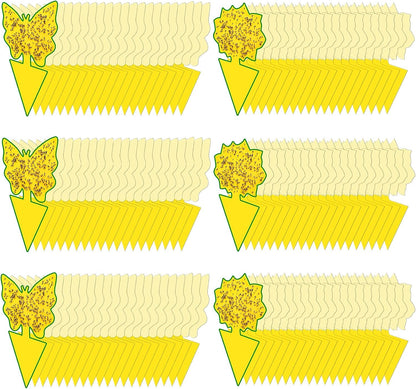 40 Pack Fungus Gnat Traps for House Indoor Yellow Sticky Traps for Gnats Sticky Traps for Plants, Dual-Sided Fungus Gnat Sticky Traps Fruit Fly Traps for Indoors