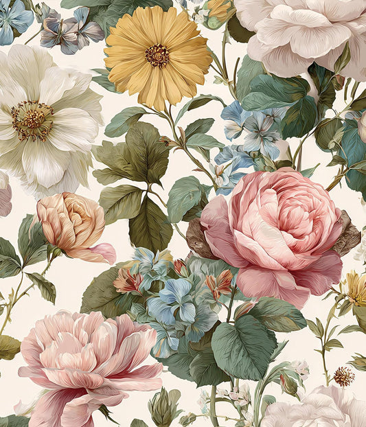 Orainege Pink Floral Peel and Stick Wallpaper Removable Self Adhesive Wallpaper 16.9inx118.1in Modern Wall Paper for Bedroom Bathroom Green Leaf Contact Paper for Cabinets
