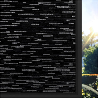 rabbitgoo Window Privacy Film Frosted Glass Film Removable Vinyl Door Coverings UV Blocking Decorative Static Cling Non-Adhesive Window Clings Sticker for Home Decor, 17.5 x 78.7 Inches