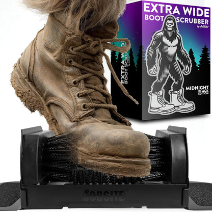 Jobsite Boot Scrubber - Outdoor Shoe Scraper Cleaner Brush - Extra Wide