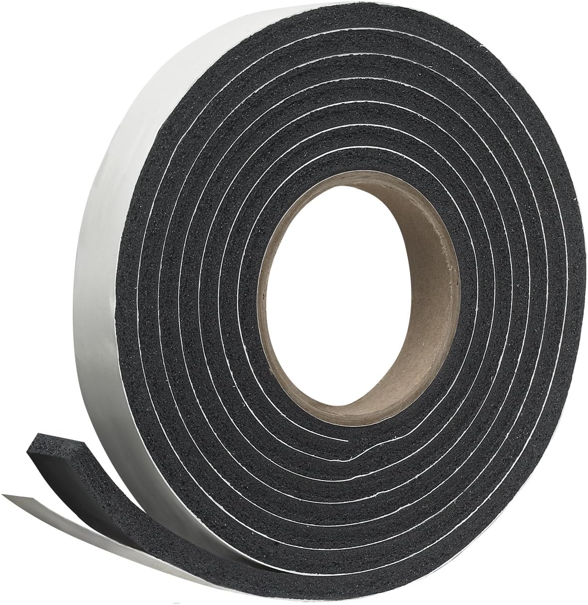 Frost King R338H Self-Stick Rubber Foam Weatherseal, 3/8"W, 3/16"T, Black|Blacks