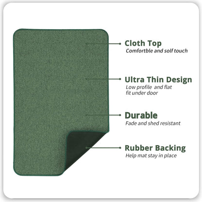Bath Mat,Ultra Thin Bathroom Rugs,Rubber Bath Mats for Bathroom,No Slip Bath Rugs,Quick Dry,Machine Washable,Low Pile,Absorbent,Shower Outside,Sink,Home Decor Accessories.Grey,1'5"x2'3"(17x27Inch)