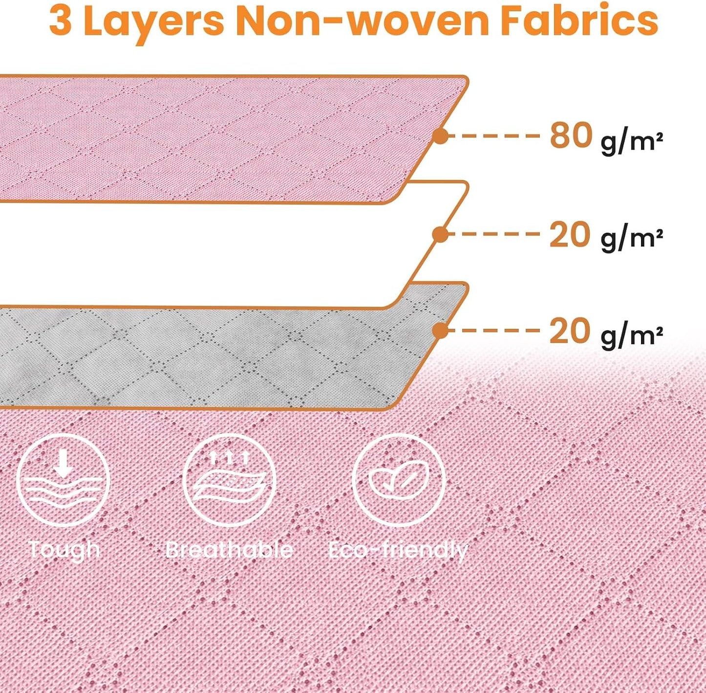Fab totes 6 Pack Storage Bags for Clothes and Blanket, Foldable Closet Organizers and Storage with Zippers, Clear Window and Handles, Fabric Storage Bins for Sweater, Comforter, Bedding,Linen Sheets
