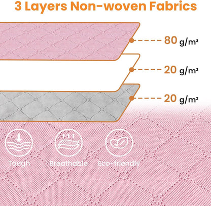 Fab totes 6 Pack Storage Bags for Clothes and Blanket, Foldable Closet Organizers and Storage with Zippers, Clear Window and Handles, Fabric Storage Bins for Sweater, Comforter, Bedding,Linen Sheets