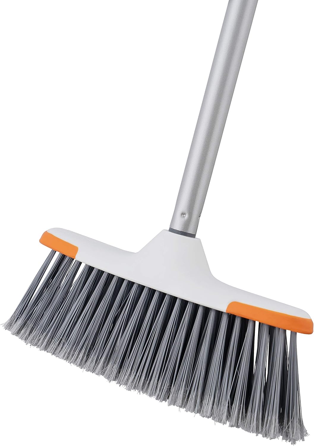 Superio Grey Broom, Heavy-Duty Indoor & Outdoor Broom with 48-Inch Handle, Multi-Surface Floor Cleaning for Home, Kitchen, Garage & Office