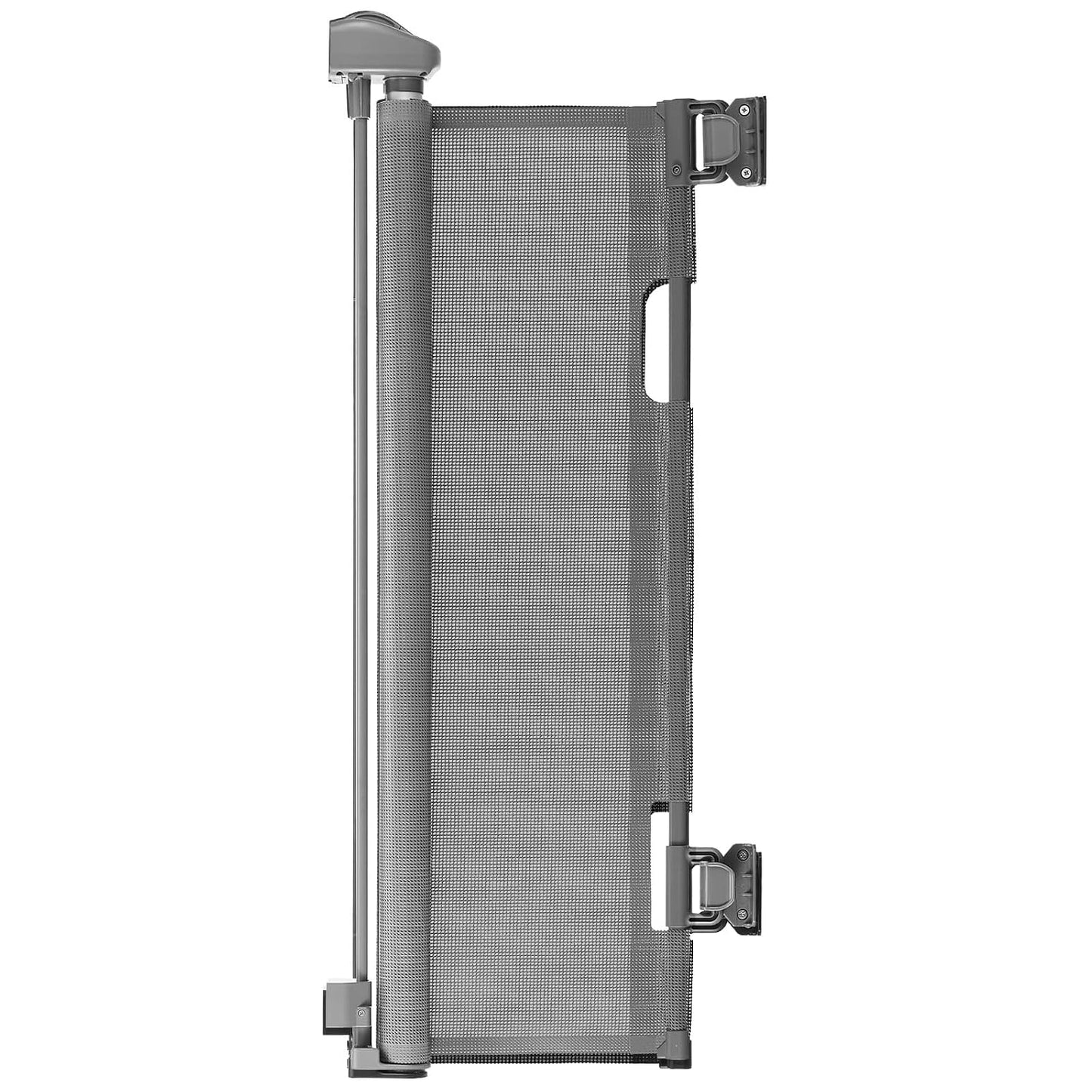 VEVOR Retractable Baby Gate, Extends to 202.7 inch Extra Wide, 39 inch Tall, with Reinforced Fiberglass Strips, Avoids Crawling Through, Mesh Dog Gate for Decks, Doorways, Garages, Indoor, Black