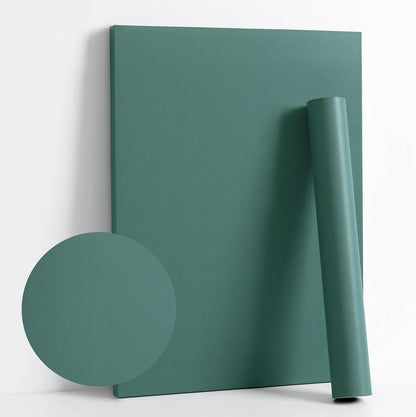 Dimoon 118''x17.7'' Green Peel and Stick Wallpaper Contact Paper Modern Self Adhesive Wall Paper Removable Renter Friendly Textured Solid Color Shelf Cabinet Vinyl Roll (118''x17.7'',Dark Green) - Colors A