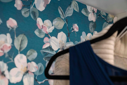 Peel and Stick Wallpaper Roll 17.5 x 216 Whispering Tales Design in Vinyl Sticker Paper for Accent Panels, Bedroom, Kitchen, Office or Shelf Liner