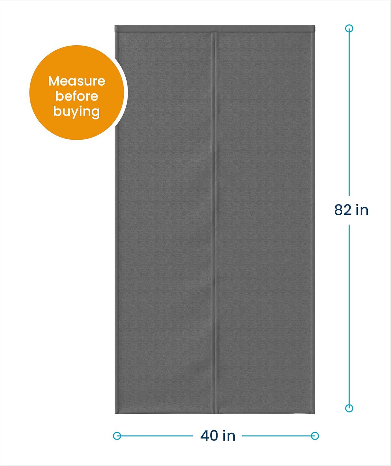 Flux Phenom Magnetic Screen Door - Bugs Out, Breeze in - 9min Install Auto-Sealing Heavy Duty Double Stitched Mesh, 52 Magnets, Hands Free Sliding & Patio Doors Net, Pet & Kid Friendly, 38 x 82 Inch