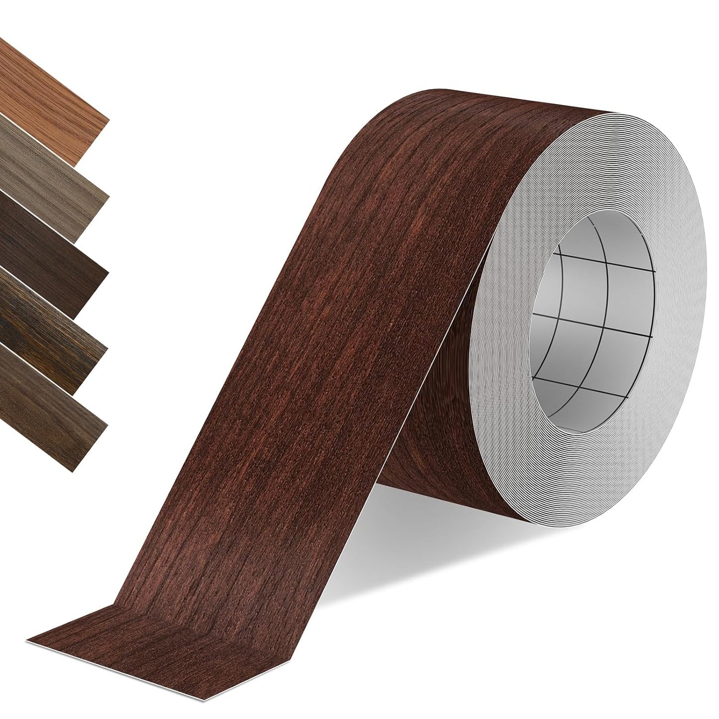 Wood Grain Repair Tape, 2.4 inch X 15ft Self Adhesive Natural Walnut Grain Repair Patch for Tables, Chairs, Baseboards, Doors, Windows, Floors, Handicraft DIY.