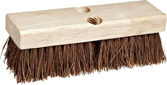 Weiler 44026 Heavy Duty Deck Scrub Brush with Natural Palmyra Bristles for Wooden Decks, Conrete Patios, and Other Rough Surfaces
