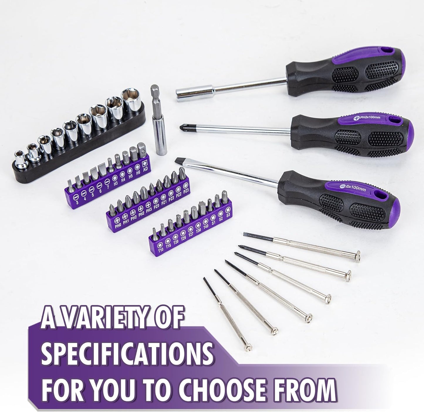 CARTMAN 148-Piece Automotive And Household Tool Set, Blue Repair Kit Case | Versatile tool assortment for car maintenance, home repairs, DIY projects, furniture setup, and daily fixes in a molded case.