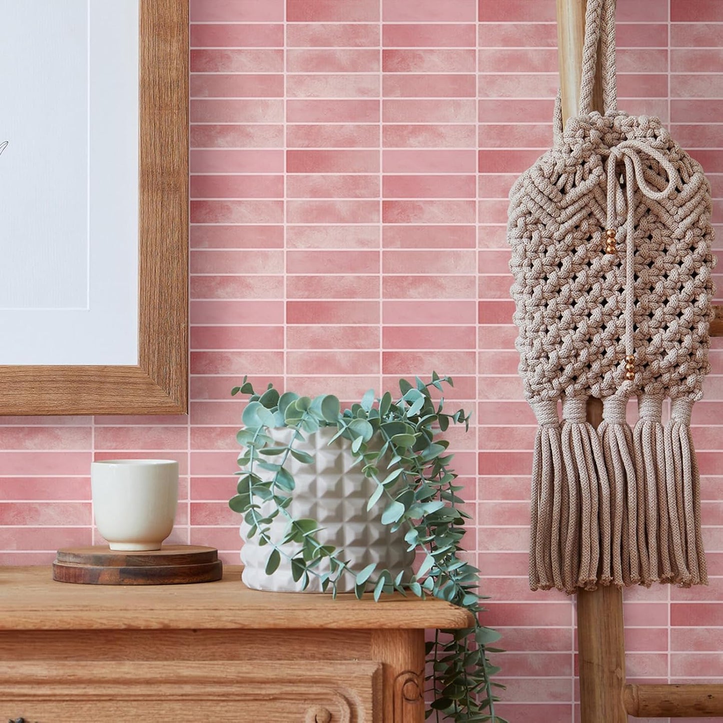 JOLOV 10 Pack Peel and Stick Backsplash Tiles, Waterproof 3D Stickers | Thicker self-adhesive 3D tile stickers for kitchen and bathroom walls; removable, waterproof and easy to install.