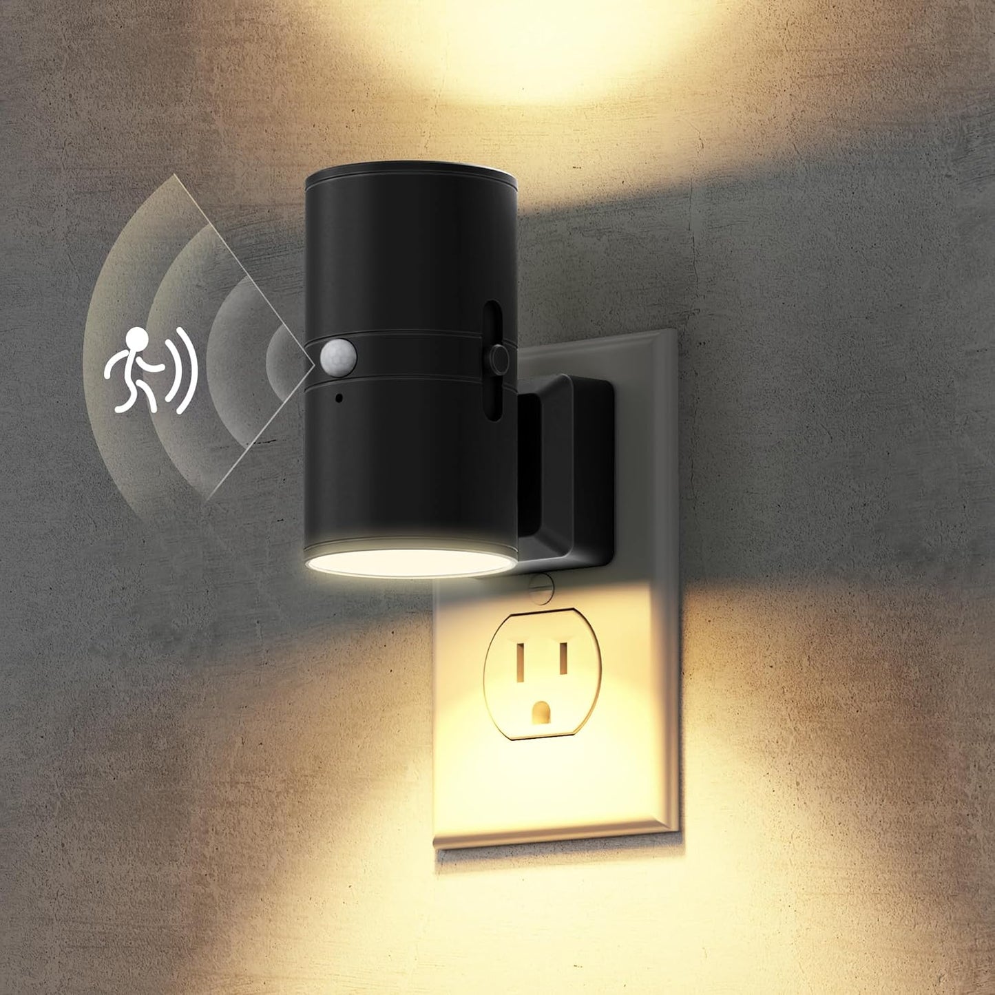Briignite Motion Sensor Night Light,2 Pack Motion Activated Plug in Night Lights, 0-100LM Dimmable Soft White 3000K, Motion Sensor Light Indoor for Bathroom Hallway Bedroom Stairway Kid Elderly Pet