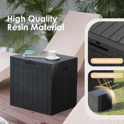 DRATO 180 Gallon Outdoor Storage Box, Large Waterproof Deck Box, Lockable Resin Storage Container with Reinforced Support for Patio Cushions, Garden Tools, UV-Resistant Outdoor Chest（Black，180 Gallon）