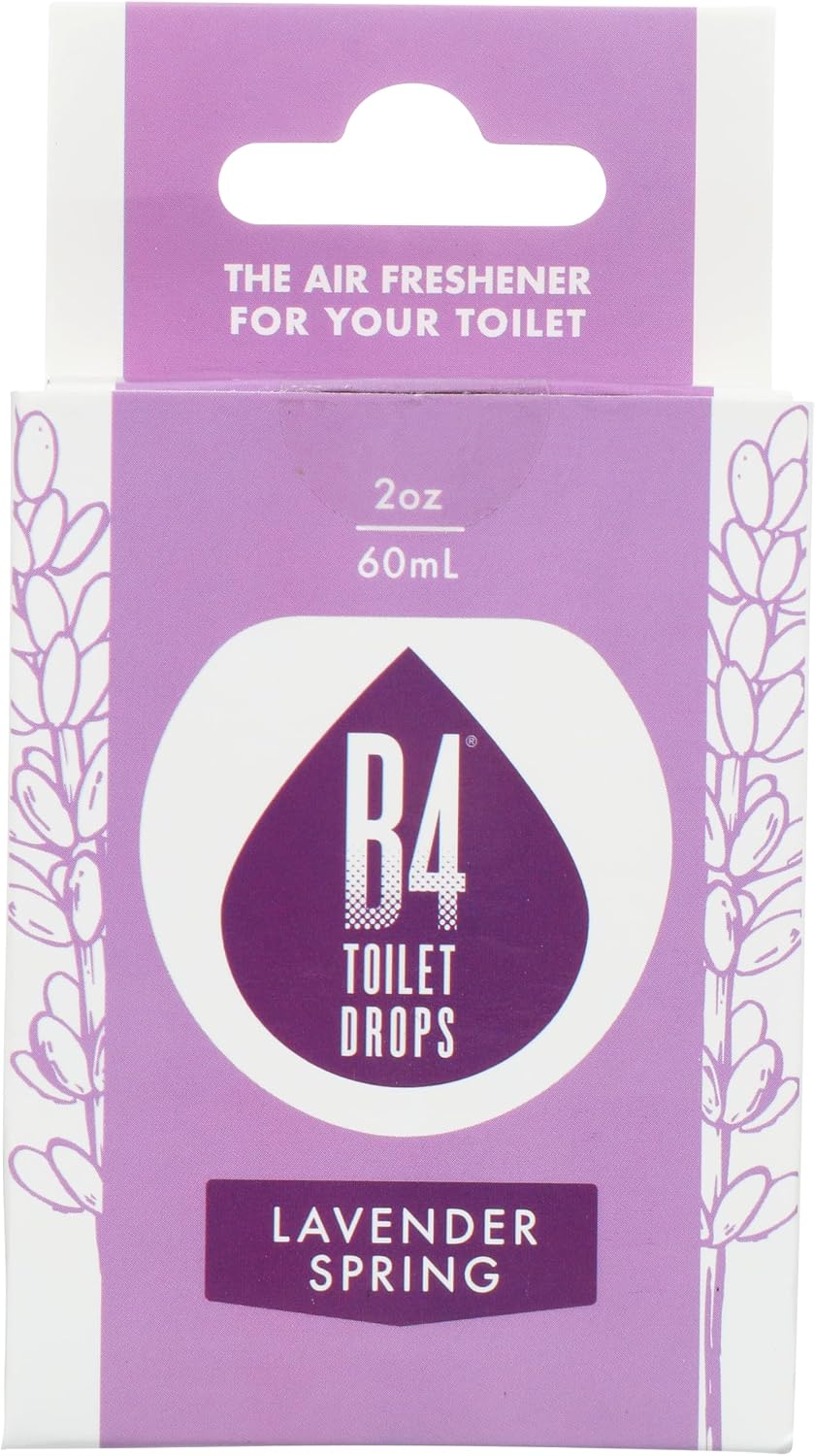 B4 Toilet Drops Toilet and Bathroom Deodorizer Drops, 3 Count, 2 Ounce Bottles (Variety Pack)