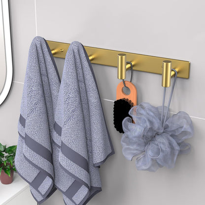 VAEHOLD Black Hat and Coat Wall Mount Rack - 3 Hooks for Robes, Bags, Keys, and Towels - Bathroom Towel Hanger Organizer (1 Pack)