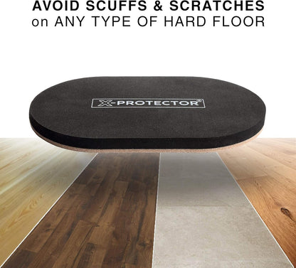 X-Protector Felt Furniture Sliders for Hardwood Floors 24 PCS 1” - Self-Adhesive Furniture Slider - Heavy-Duty Furniture Movers for Hard Surfaces - Felt Sliders - Move Your Furniture Easily!
