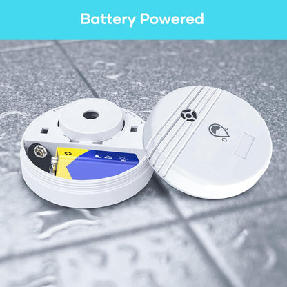 Water Leak Detector 4 Packs, Lound Sound Sensor Alarm, Home Water Flooding Monitor Sink Overflow Monitoring Wet Moisture Alert Pipe Leakage Drip Detection Warning for Basement, Laundry, Bathroom