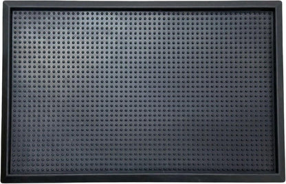 Ottomanson Waterproof Boot Tray Rubber Shoe Mat with Raised Edges, Heavy Duty Non Slip All Weather Entryway Mat for Shoes and Pets, Indoor Outdoor Use, 18" x 28"