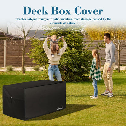 Himal Deck Box Cover, Waterproof 600D Oxford, 63 x 30 x 28 in | Heavy-Duty 600D Fabric, Waterproof Protection, UV Resistant, Outdoor Storage Cover, Waterproof Outdoor Furniture Covers