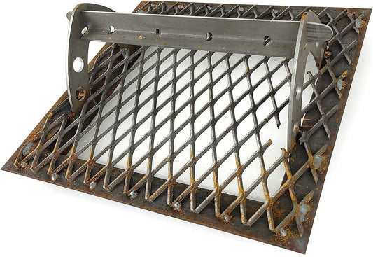 Steel Expanded Iron Heavy Duty Outdoor Boot and Shoe Scraper Cleaner 19 to 34 Inches (22x34 Inches Large)